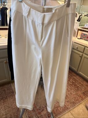 Classic Fit White Wide Leg Pants by Classic Fit